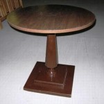 wooden tables