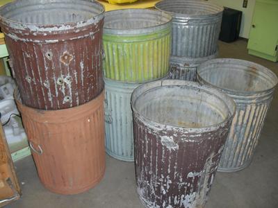 large garbage cans