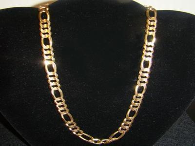 mens gold figaro chains