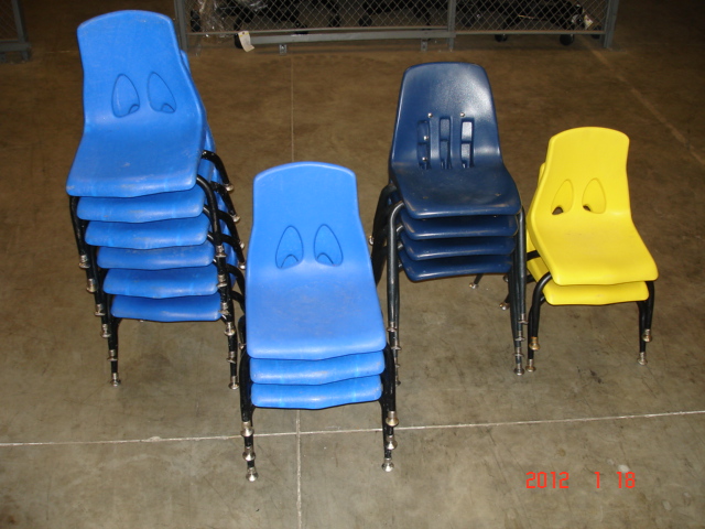15 Plastic Childs Chairs