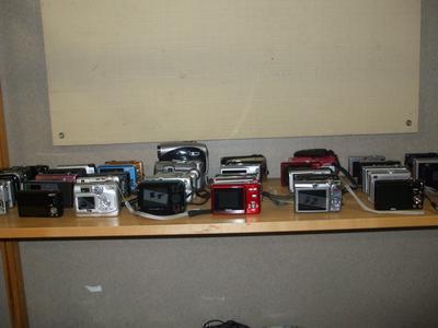assorted digital cameras