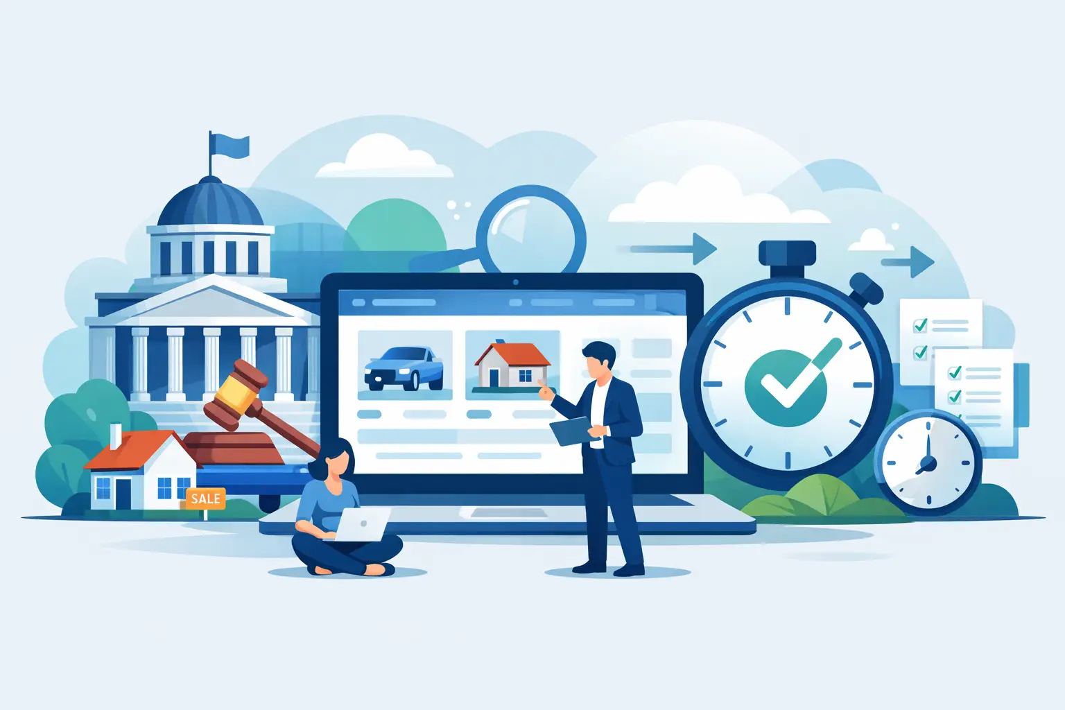 How Government Auction Directories Save Time